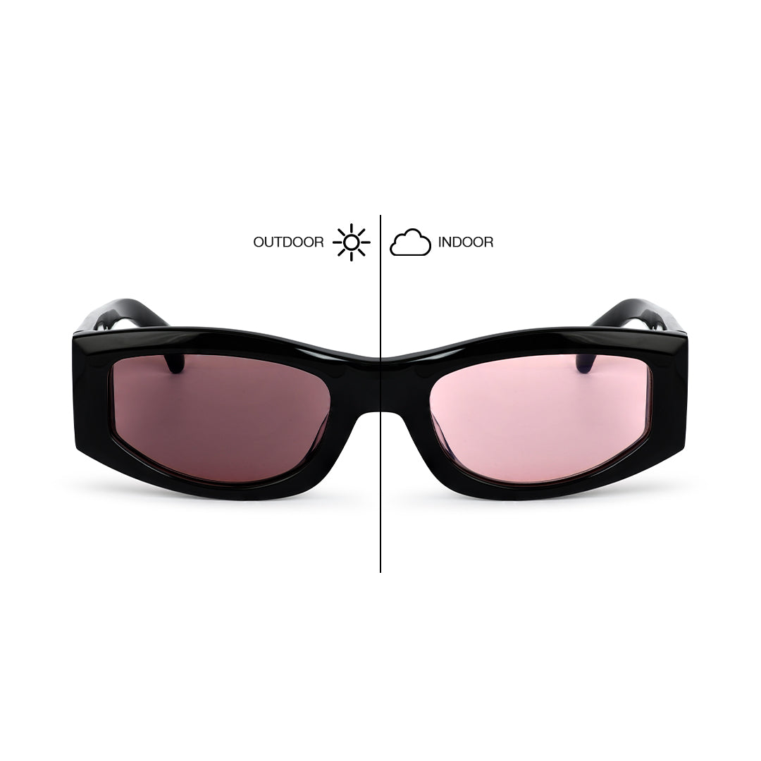 GARDEN GROVE - Gloss Black / Pink Photochromic