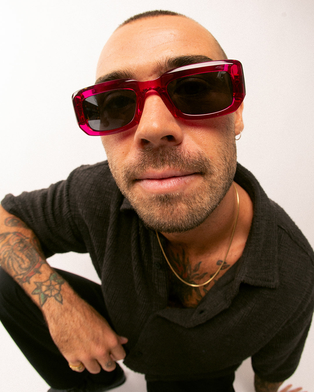 CORTEZ/ NEON PINK DARK TORT