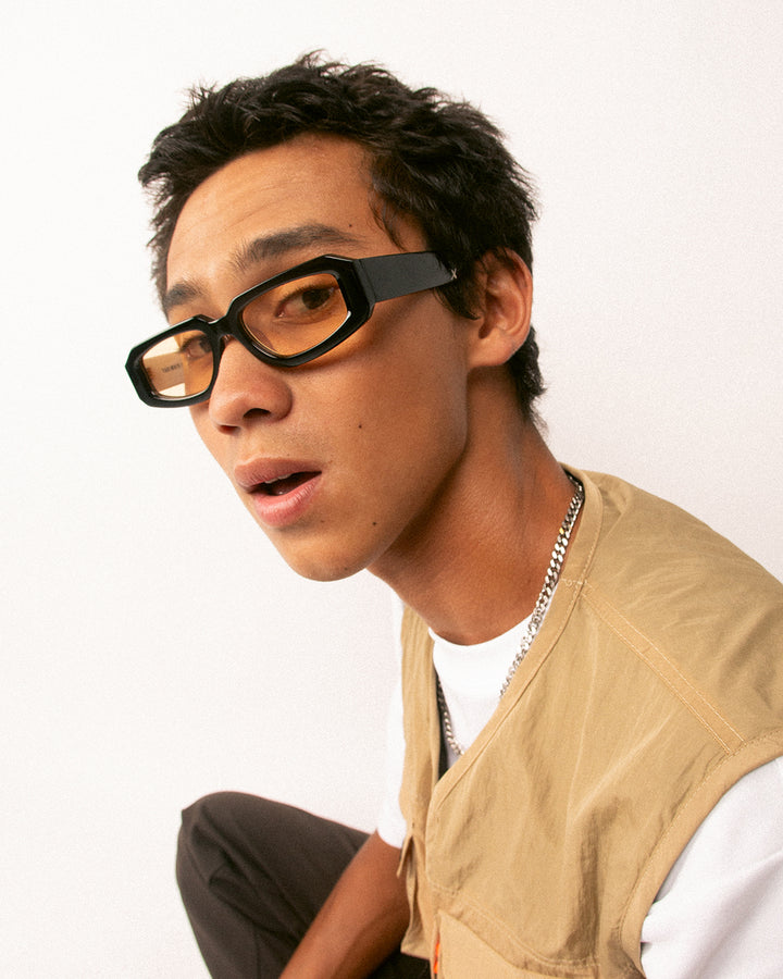 YAKIMOTO/ BLACK WHITE - Yellow Photochromic