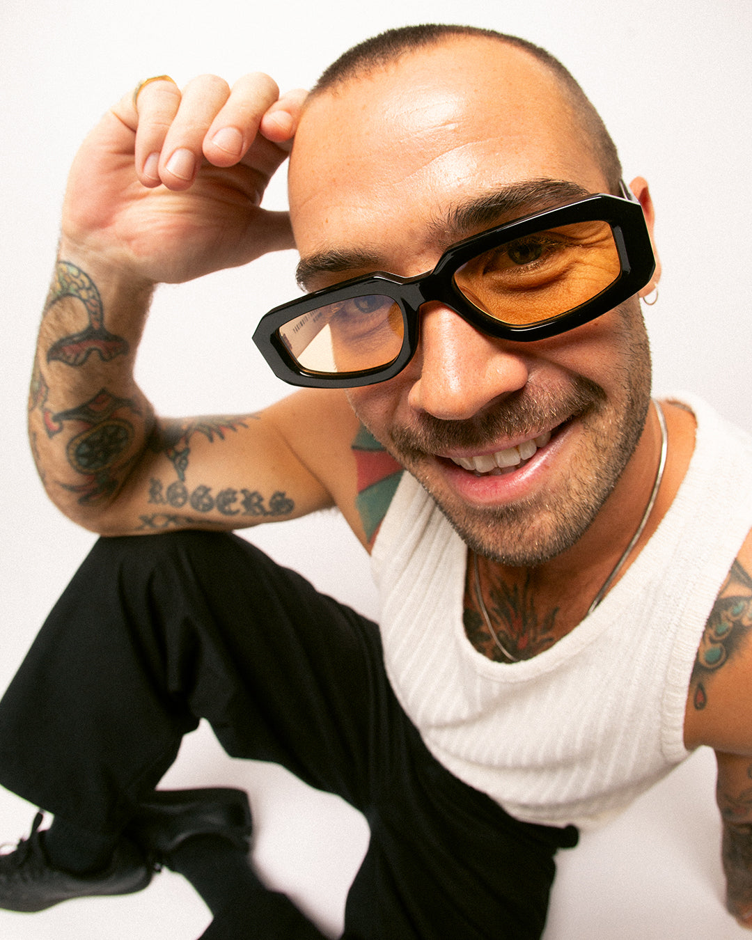 YAKIMOTO/ BLACK WHITE - Yellow Photochromic