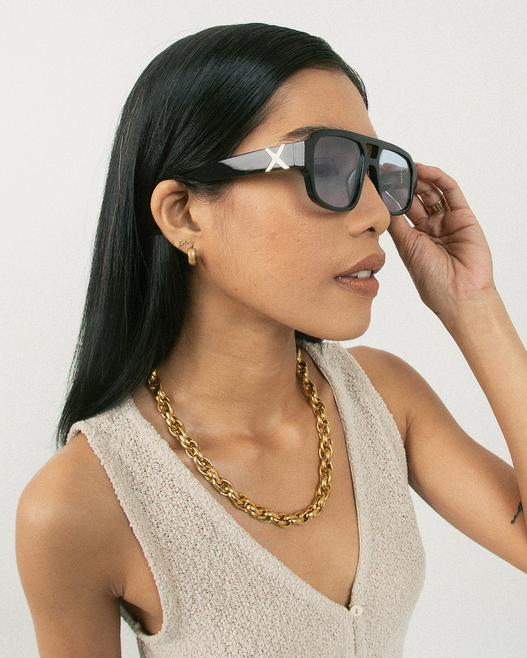 MAKATI - Gloss Black / Blue Photochromic