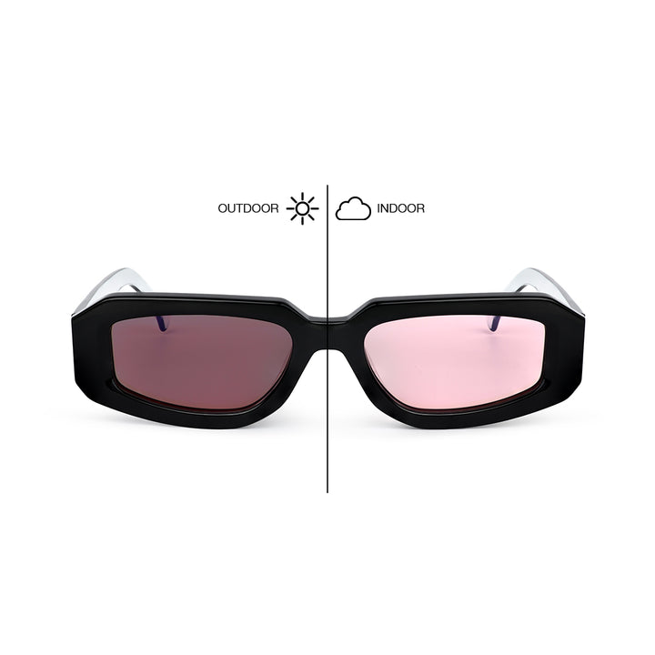 YAKIMOTO/ BLACK WHITE - Pink Photochromic