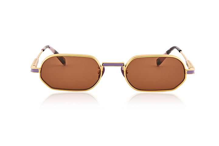 MR ZUZU - Gold Titanium / Brown lens